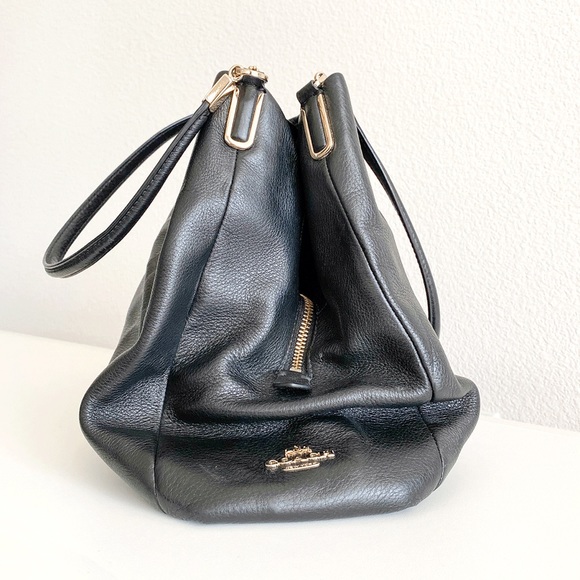Coach Black Leather Handbag - Picture 7 of 10